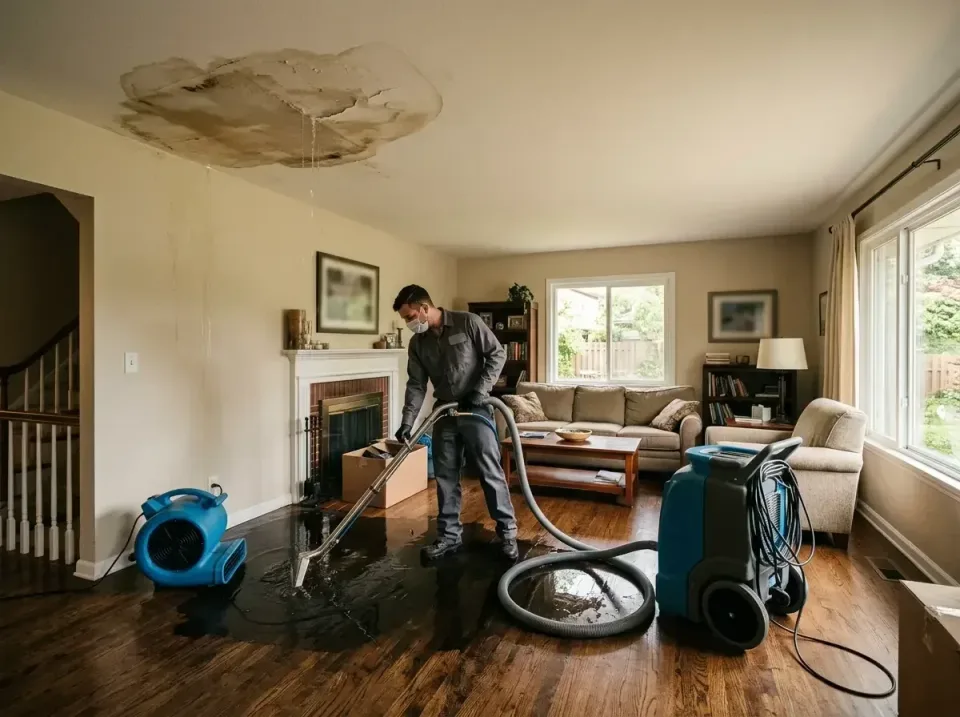 attic-pipe-burst-ceiling-drip-008 — frequently asked questions, Water Damage Restoration & Carpet Care in Pickerington, OH
